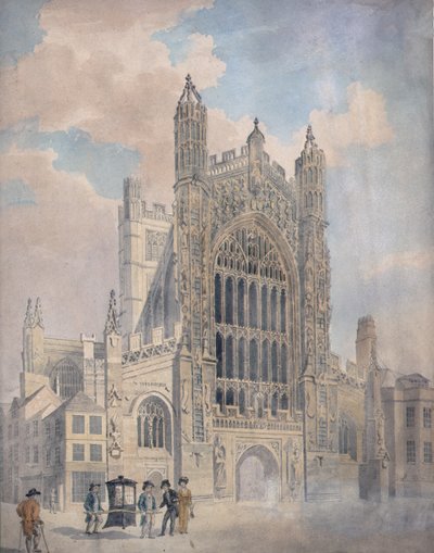 Bath Abbey by John Claude Nattes